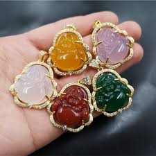 This jadeite buddha has very good texture, the object looks moist and bright. 925 Silver Plating Crystal Frame Green Jade Buddha Pendant White Pink Agate Large Maitreya Buddha Necklace Pendant Buy Jade Buddha Pendant Large Maitreya Buddha Necklace 925 Silver Plating Pendant Product On Alibaba Com