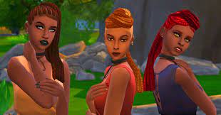 Braid Series 2 Bgc 15 Ea Colors Each The Two Mohawk Styles Are Hat Compatible Downloadhope You Enj Tumblr Sims 4 Character Inspiration Sims 4 Black Hair