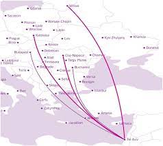 Wizz air opereaza o flota de 40 aeronave airbus a320 de la 16 baze, 270 de rute facand legatura cu 93 de destinatii din 32 de tari. Wizz Air Launches 3 New Tel Aviv Routes Katowice Airport Routesonline