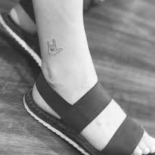 Tattoos have always managed to bring our innermost feelings to life. I Love You In Sign Language On The Ankle