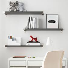 Ikea Bergshult Granhult Wall Shelf Combination Dark Gray Nickel Regalwand Regal Schlafzimmer Regale