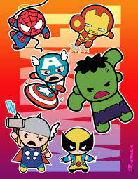 Maybe you would like to learn more about one of these? Marvel Chibi Super Heroes By Aerlixir On Deviantart Avengers Cartoon Chibi Marvel Baby Avengers