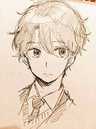 Cute Anime Boy Pencil Drawing Novocom Top Cute anime boy anime boys yandere original art random things cold eyes drawings character.