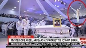 A member of the family, who spoke on condition of anonymity on sunday, said the date was fixed after the immediate and members of the family of tb joshua met at the residence of the deceased in lagos state on friday. Mysterious Angel Appears At Tb Joshua Burial Video The Global News Nigeria