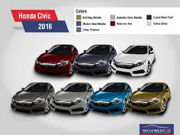 2016 Honda Civic Revealed In All 7 Colors Pakwheels Blog