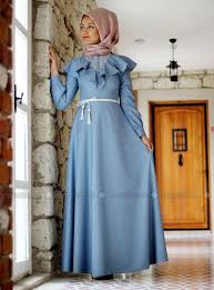 Mademoiselle Evening Dress Blue Muslim Evening Dresses Modanisa Blue Evening Dresses Muslim Evening Dresses Muslimah Fashion