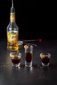 Butterscotch Schnapps Layered In The Butterfinger Shot In 2020 Butterfinger Alcohol Drink Recipes Shot Recipes
