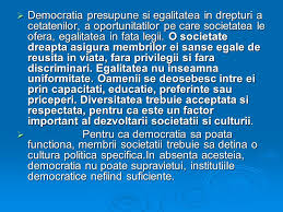 6.egalitatea sanselor si egalitatea in fata legii egalitatea sanselor este posibilitatea oferita tuturor persoanelor de a avea acces la toate rolurile publice, la egalitatea de sanse si egalitatea in fata legii dau continut concret ideii de egalitate intre cetateni. Ce Este Democratia Pentru A RÄƒspunde La AceastÄƒ Intrebare FundamentalÄƒ SÄƒ IncercÄƒm SÄƒ Ne Inchipuim O Comunitate De Oameni O Comunitate CunoscutÄƒ De Ppt Download