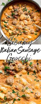 One Pan Creamy Gnocchi With Sausage Recipe Kelly Molina All Recipes Dinner Dinnerrecipes Pork Sausage Recipes In 2019 Sausage Recipes Gnocchi Italian Sausage Recipes