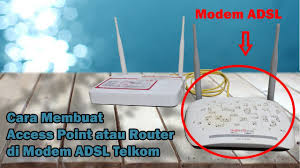 Salah satu yang menyediakannya adalah telkom speedy. Cara Membuat Access Point Atau Router Di Modem Adsl Telkom Youtube