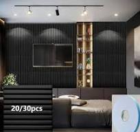 black wall panels sold on Temu United States