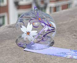 Hand Blown Glass Wind Bell Japanese Wind Chime By Kniklampwork 7 99 Wind Chimes Japanese Wind Chimes Glass Wind Chimes