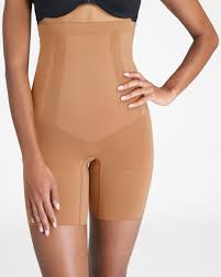 Designed with bottom enhancing pockets to maintain your natural shape. Oncore High Waisted Mid Thigh Short Mid Thigh Shorts Women S Shapewear Spanx