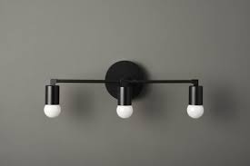 Matt black bathroom vanity lights. Vanity Lighting Wall Sconce 3 Light Vanity Fixture Matte Etsy Black Bathroom Light Fixtures Vanity Lighting Matte Black Bathroom