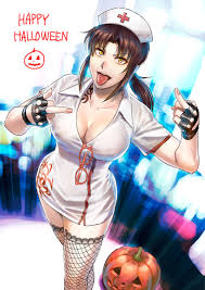Nurse Revy for Halloween (Azasuke) [Black Lagoon] : rrule34