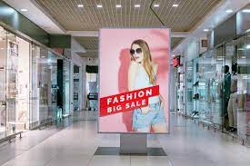 Download Shopping Center Neon Box Mockup Free Design Resources