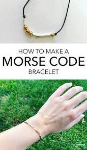 Mother's day is on its way, and this diy is the best present a mom could ask for. How To Make A Diy Morse Code Bracelet Jewelrybracelets Morse Code Bracelet Homemade Jewelry Ideas Diy Morse Code Bracelet