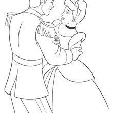 Coloriages Cendrillon Et Son Prince Fr Hellokids Com