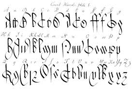 Court Hand Old English Lettering Alphabet Fonts Lettering Alphabet Graffiti Words