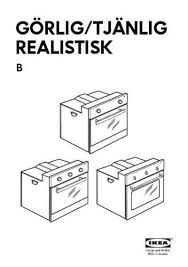 Ikea Realistiskbackofen Deutsche Bedienungsanleitung Herunterladen Dateiformat Pdf 82