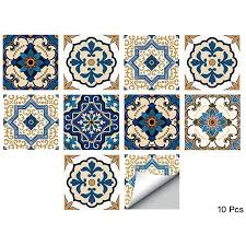 This wall decal can be added to liven up your tiles for kitchen backsplash or bathroom without any i decided to use the decals for something not as important; Waterproof Vinyl Wall Tiles Sticker For Home Decor Self Adhesive Peel And Stick Backsplash Tile Decals For Kitchen Bathroom Decor 6x6inch 10 Pcs Walmart Canada