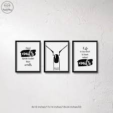 Nail Tech Gifts Nail Salon Wall Decor Digital Download Nail Etsy In 2021 Home Nail Salon Salon Wall Art Nail Salon Decor