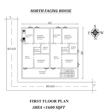 42 X38 Amazing North Facing Double 2bhk House Plan As Per Vastu Shastra 2bhk House Plan North Facing House 30x40 House Plans
