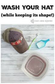 How To Wash Hats And Keep The Shape Down Home Inspiration How To Wash Hats Cleaning Hacks House Cleaning Tips