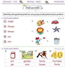مذكرة لغة انجليزية للصف الثاني الابتدائي الترم الثاني 2020 الامتحان التعليمى