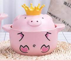 抖音爆款 嘿猪猪耐高温皇冠陶瓷锅 hello kitty kitty character