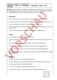 Warum ist pfingsten ein beliebter termin für taufen? Arbeitsblatt Karfreitag Ostern Und Pfingsten Lebenskunde Feste Traditionen