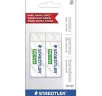 Amazon.com : Staedtler PVC Free Eraser, 2-Each (525B20BK2),Green : Cube  Erasers : Office Products
