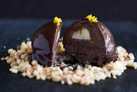 Chocolate Mousse Dome Cake With Hazelnut Crumb G Day Souffle Recipe Cake Molds Recipes Chocolate Mousse Mousse Dessert