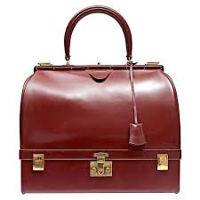 Hermes Vintage Rouge Box Calf Jewelry Travel Case At 1stdibs