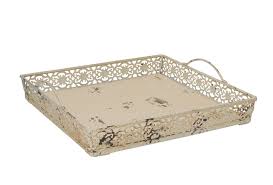 Time to bring out the cheese platter! Vintage Antique Design Decorative Metal Serving Tray With 2 Handles Beige Buy Online In Andorra At Andorra Desertcart Com Productid 58855103