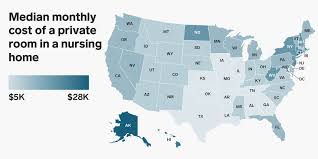 Get assisted living care costs. Nursing Home Private Room Monthly Median Price By State