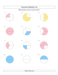 The Modeling Fractions With Circles Halves Thirds And Quarters A Math Worksheet Fractions Worksheets Fractions Math Fractions