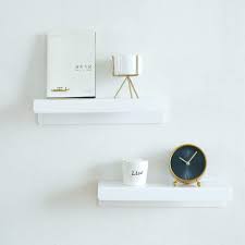 Six side shelves flank a pair of center shelves for ample storage space. Amazon Com Ieek 15 Inch White Floating Wall Shelf Modern Picture Display Ledge And Wall Book Shelves For Kids Room Wall Storage Rack For Bedroom Living Room Office Set Of 2 Kitchen Dining