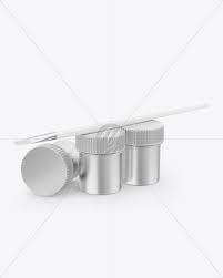 Download Metallic Paint Jars W Brush Mockup In Jar Mockups On Yellow Images Object Mockups
