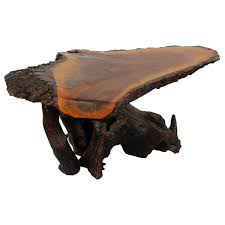 42″ wide x 13″ deep x 29″ high. Live Edge Redwood Tree Stump Coffee Table At 1stdibs