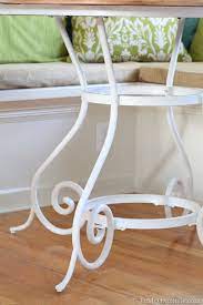 The dipped look is a great way to introduce a strong color without completely committing to a shade. Kitchen Update Painting Metal Furniture In My Own Style