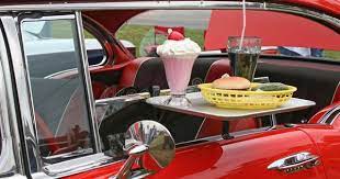 Car Hop Food And Antique Car Tray Of Food On Antique Car Brought By Car Hop Sponsored Paid Affiliate Hop Tray Br Car Hop Top Fast Food Chains Food