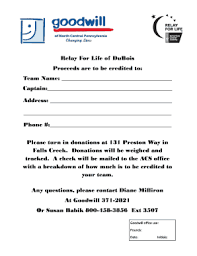 Our complete edition team names ebook includes all the team name lists from our 15 single edition team name ebooks + our miscellaneous team names ebook. Fillable Online Relay For Life Of Dubois Fax Email Print Pdffiller