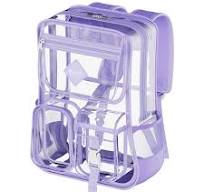 Contixo Clear Stadium Backpack - Premium PVC Transparent Bookbag for  Concerts, Events, Venues, Purple