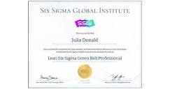 Julia Donald on LinkedIn: Lean Six Sigma Green Belt Certification ...