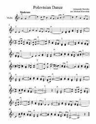Free Violin Sheet Music Polovtsian Dance By Alexander Borodin Violin Duet Violin Sheet Music Violin Music Violin Sheet