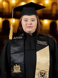 Ana Victoria Espino de Santiago, 25, has made history as the world's first  lawyer with Down syndrome after earning her law degree in Mexico. She  completed her studies at the Autonomous University
