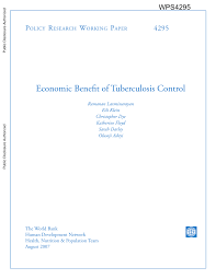 Pdf Economic Benefit Of Tuberculosis Control