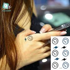 He said that when he looked himself on the mirror, his tattoos reminded him good memories he had from the past. Rocooart Hc1124 Temporary Tattoo Stickers Bigbang G Dragon Cartoon Smile And Lightning Fake Tattoo Women Finger Kawaii Tattoo Kawaii Tattoo Tattoo Womenfake Tattoo Women Aliexpress