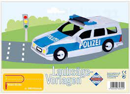 Bügelperlen sind kleine bunte plastikperlen. Polizei Auto Laubsagevorlage Kinder Holz Laubsage Vorlage Zum Aussagen Ebay